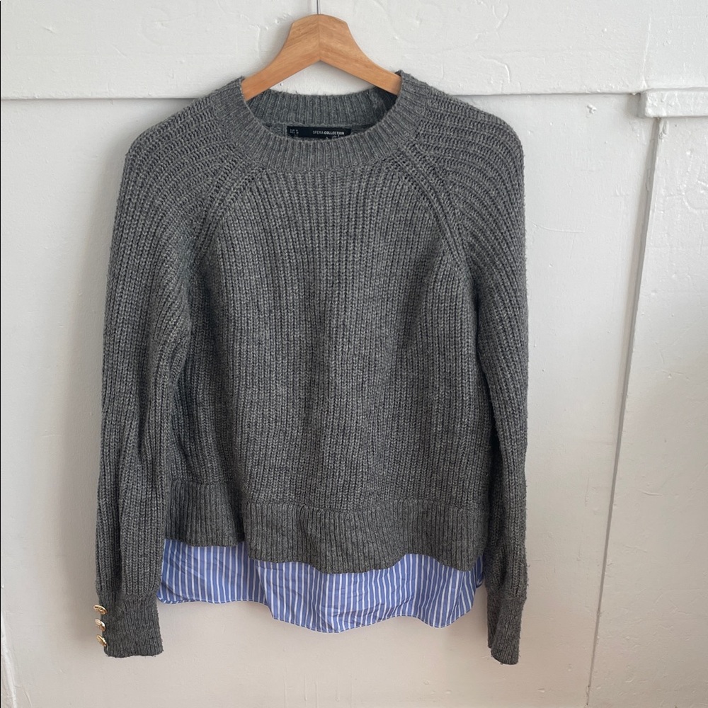 Sfera Collection Gray Knit Sweater